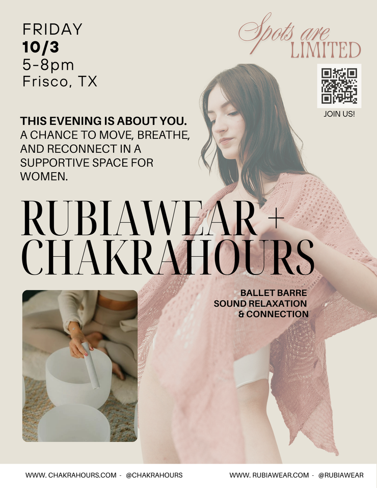 RubiaWear + Chakra Hours